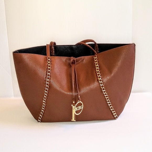 🎉HP🎉NWOT BCBG Camel Vegan Leather NeverFull Tote - Picture 3 of 8